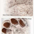 PawCuddle - Plush Paw-Shaped Dog Bed