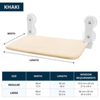 PAWPERCH – Foldable Cat Hammock with Wall-Friendly Mount | No-Drill Window Seat