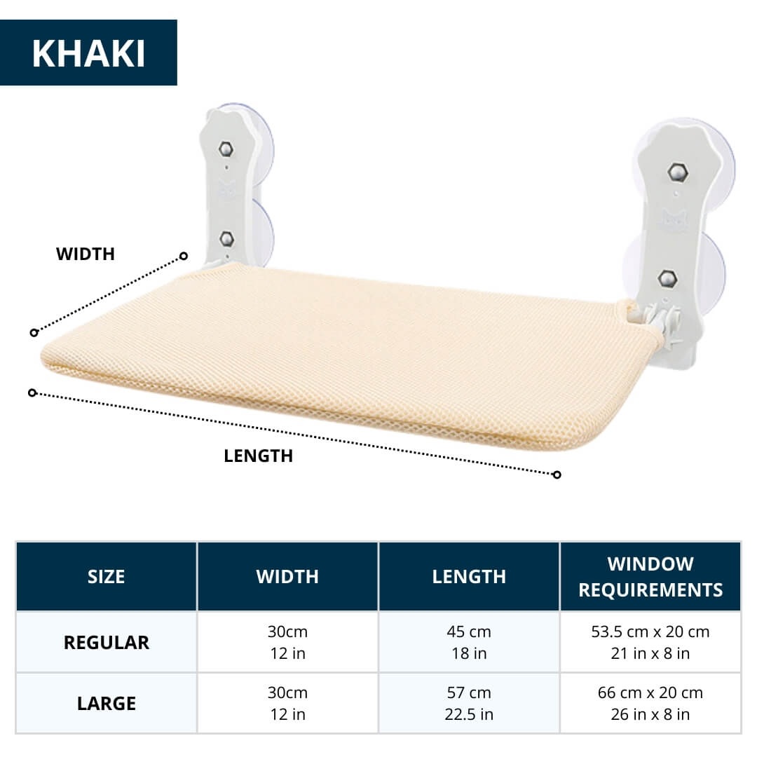 PAWPERCH – Foldable Cat Hammock with Wall-Friendly Mount | No-Drill Window Seat