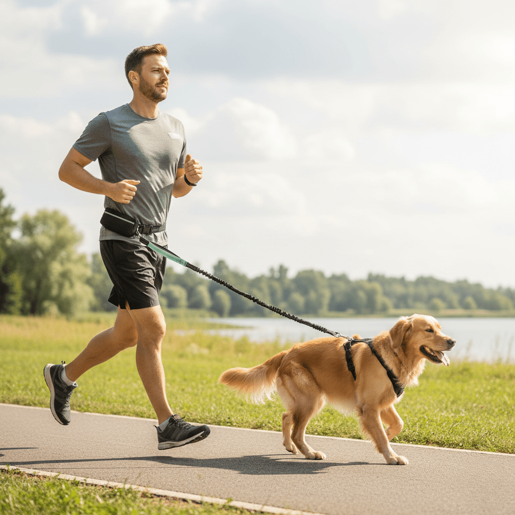 PAWRUNNER Freedom Leash – Hands-Free Dog Leash with Padded Handles