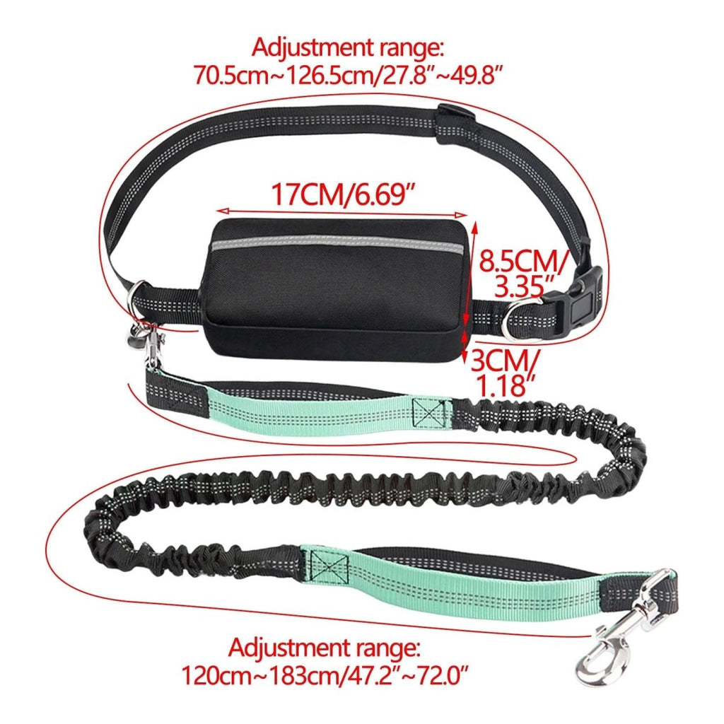 PAWRUNNER Freedom Leash – Hands-Free Dog Leash with Padded Handles