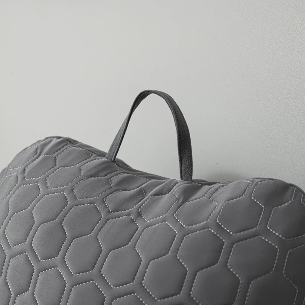 Reading pillow for the bed with armrests