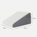 Relaxing triangular reading pillow