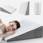 Relaxing triangular reading pillow