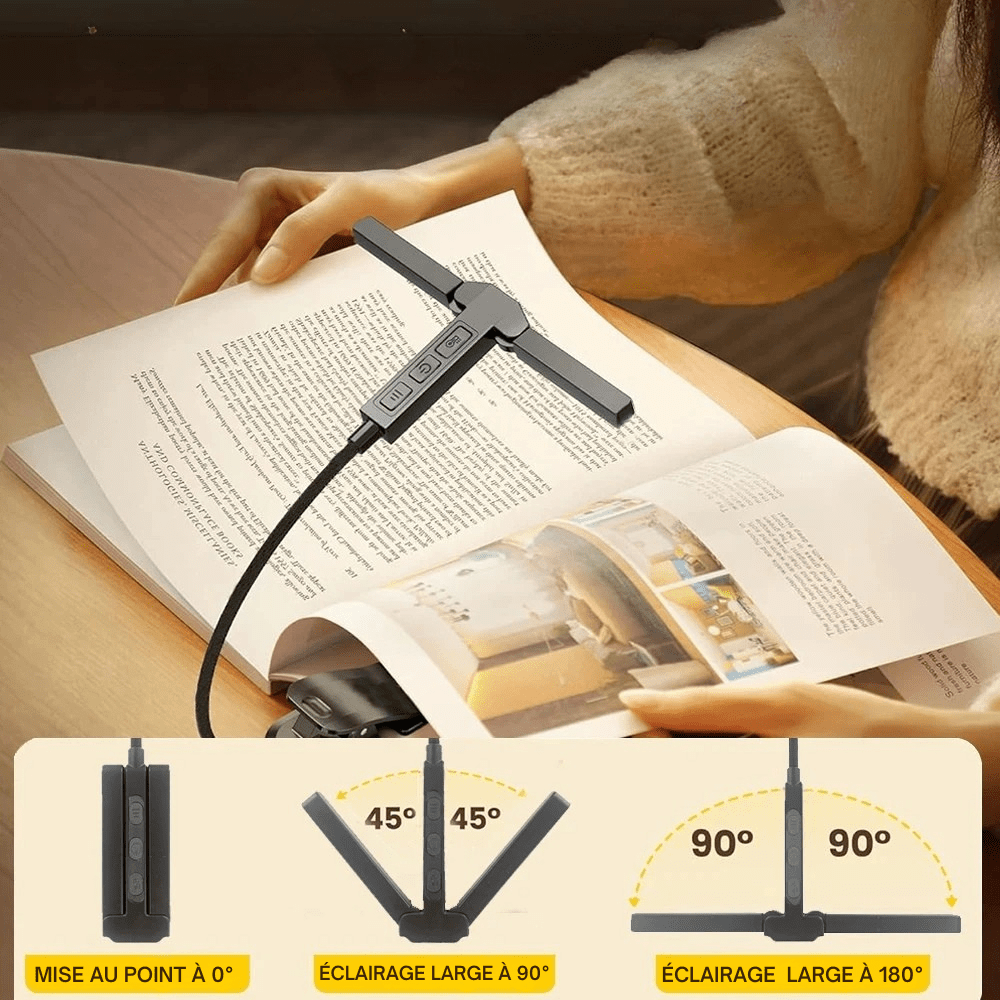 Compact LED Reading Lamp with Battery Indicator