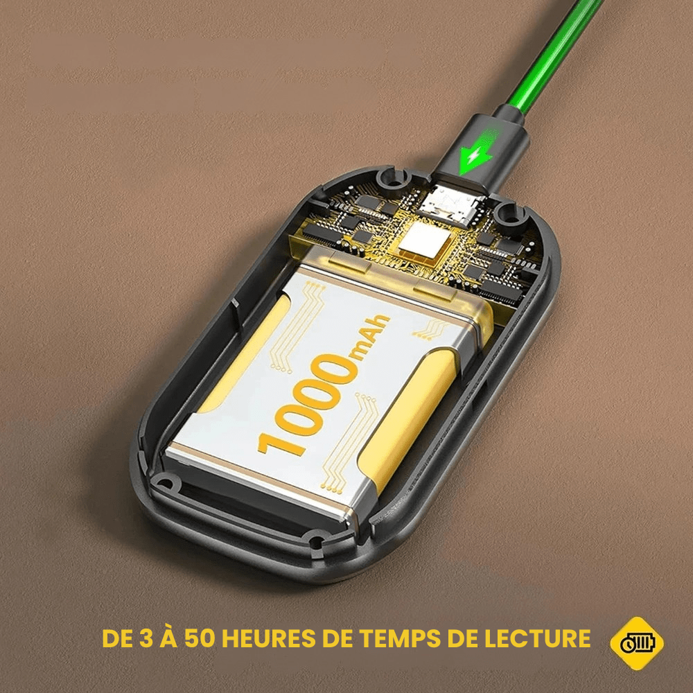 Compact LED Reading Lamp with Battery Indicator