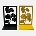 Bookend made of metal | Ginkgo leaves