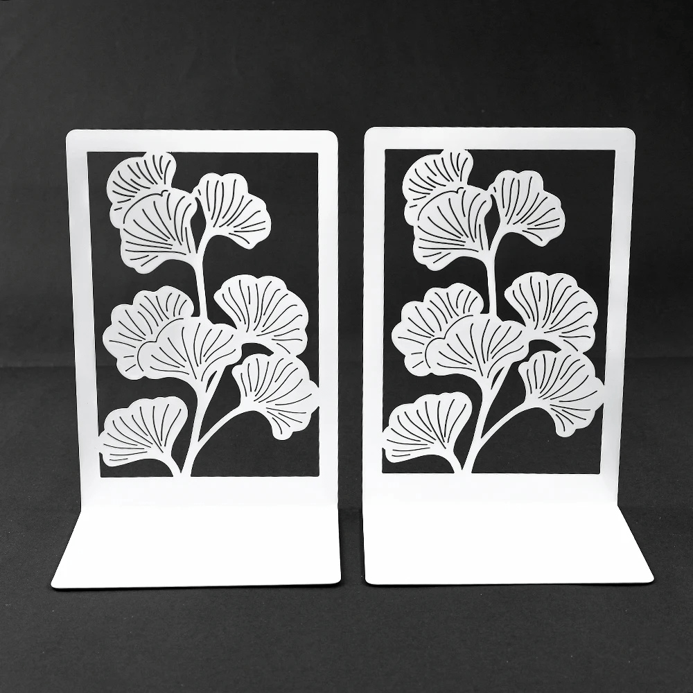 Bookend made of metal | Ginkgo leaves