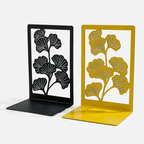Bookend made of metal | Ginkgo leaves