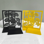 Bookend made of metal | Ginkgo leaves