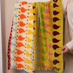 Soft children's towel made of cotton with pear motif