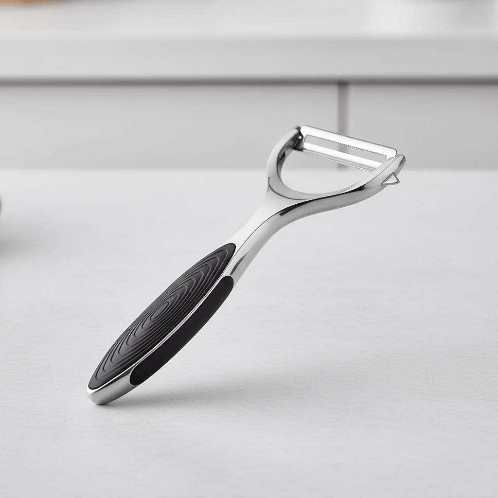 PeelMate Pro – Comfortable, Non-Slip Stainless Steel Peeler for Effortless Prep