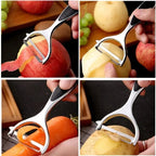 PeelMate Pro – Comfortable, Non-Slip Stainless Steel Peeler for Effortless Prep