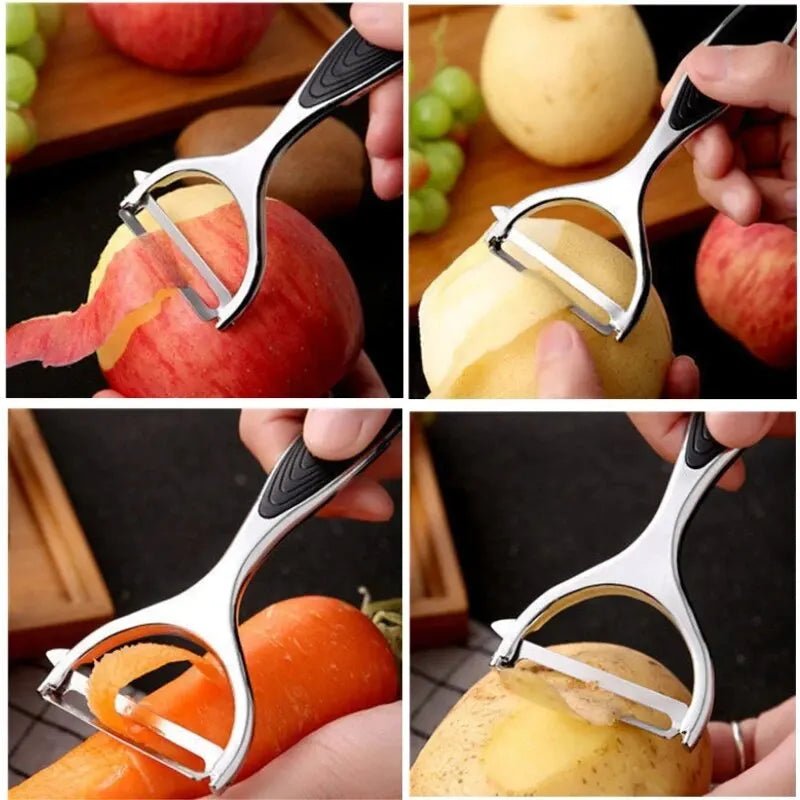 PeelMate Pro – Comfortable, Non-Slip Stainless Steel Peeler for Effortless Prep