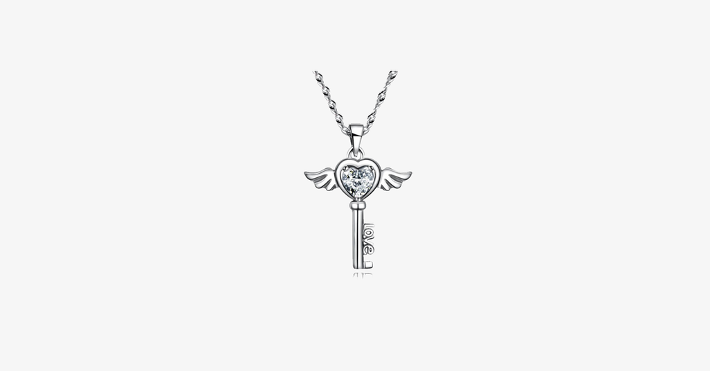 Angel Love Pendant & Men's Bracelet Set