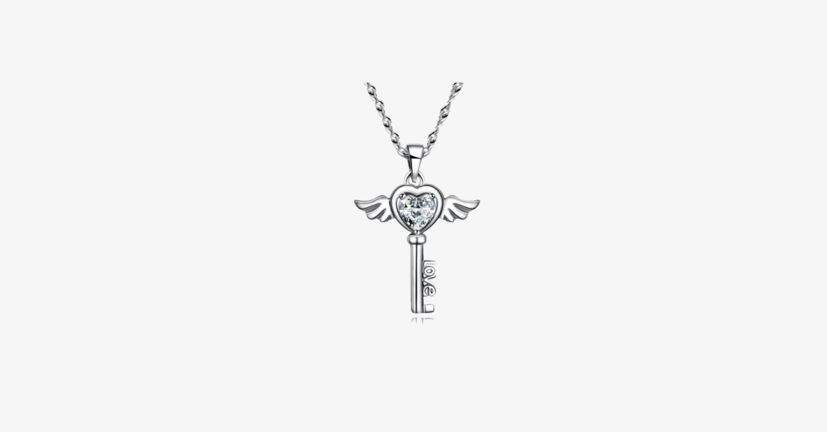 Angel Love Pendant & Men's Bracelet Set