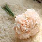 Elegant Peony Silk Flower Bundle - Set of 5 Heads