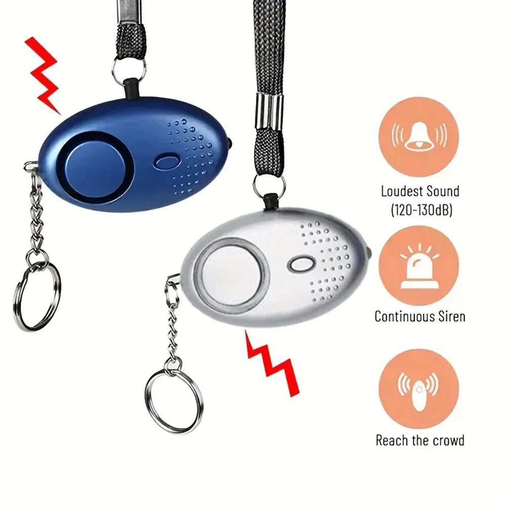Personal Safety Alarm with LED Light (130 dB) - SafeSound