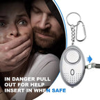 Personal Safety Alarm with LED Light (130 dB) - SafeSound
