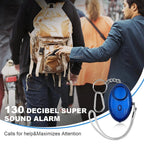 Personal Safety Alarm with LED Light (130 dB) - SafeSound
