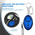 Personal Safety Alarm with LED Light (130 dB) - SafeSound