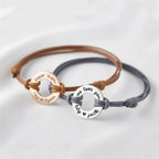 Personalized Name Disc Rope Bracelet