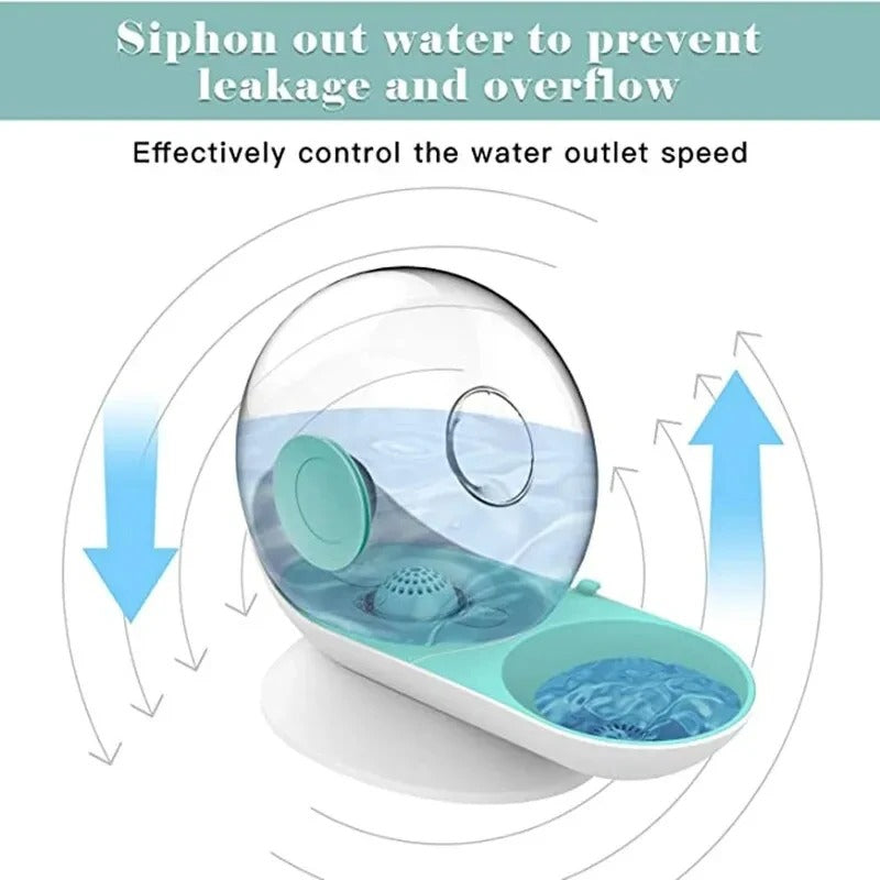 Pet Water Fountain Silent Plastic Bowl Dispenser