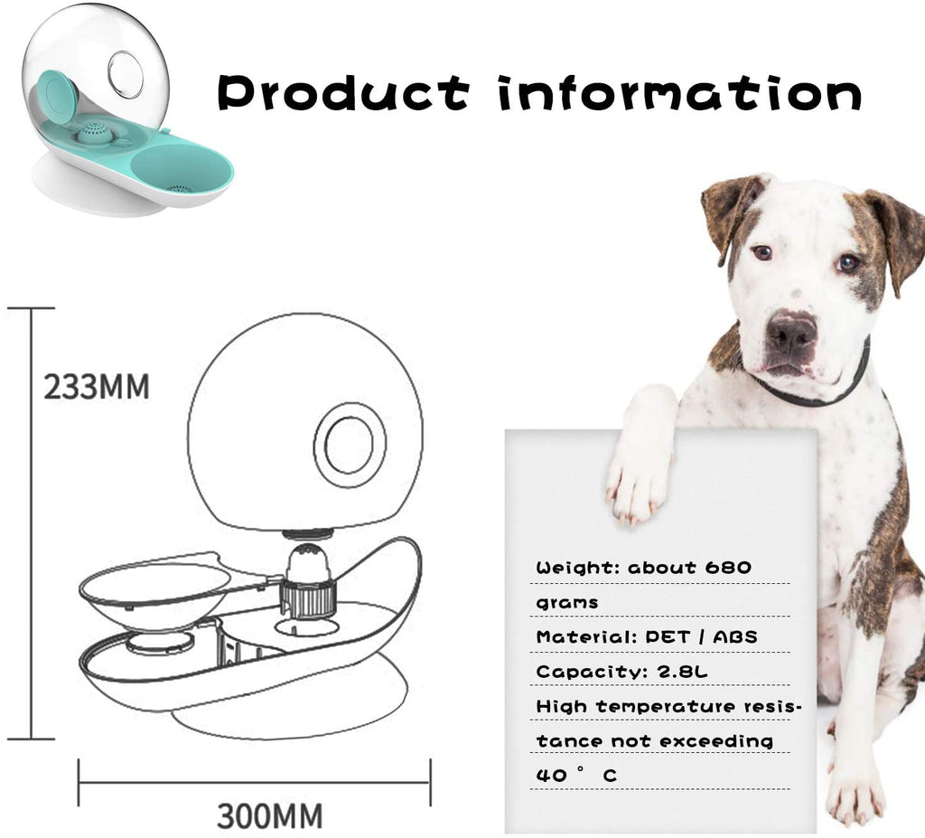 Pet Water Fountain Silent Plastic Bowl Dispenser