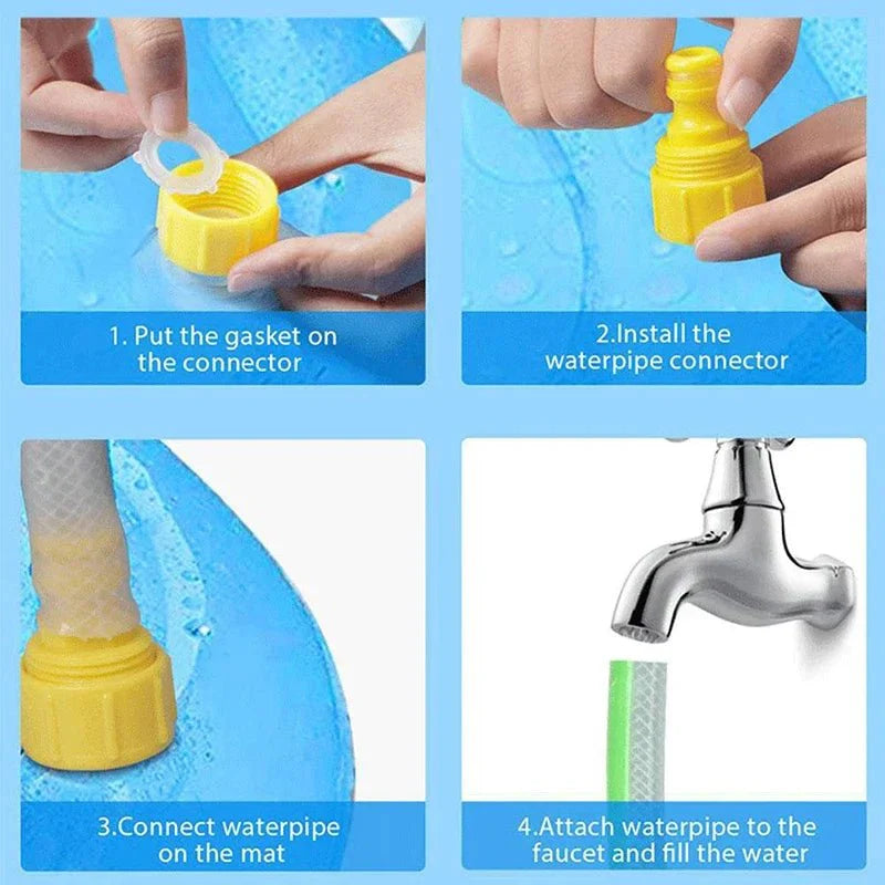 SPLASHZONE – Interactive Water Pad for Dogs with Sprinkler Cooling Fun