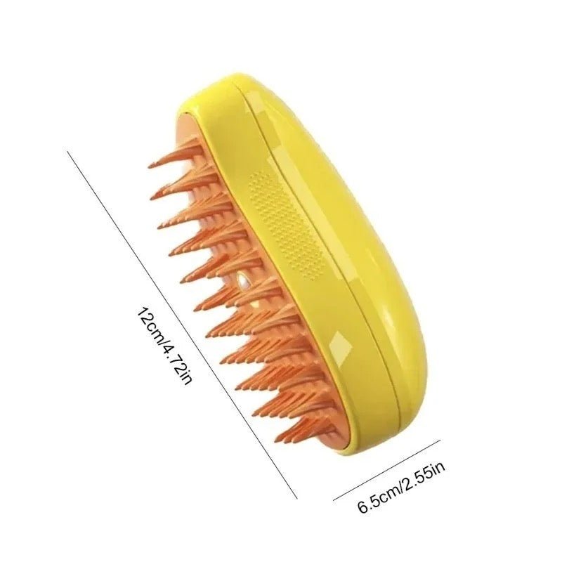 Petsteam – Gentle Steam Brush for Dogs and Cats with Built-In Hair Removal