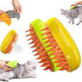 Petsteam – Gentle Steam Brush for Dogs and Cats with Built-In Hair Removal