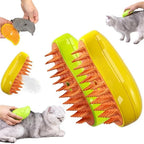 Petsteam – Gentle Steam Brush for Dogs and Cats with Built-In Hair Removal