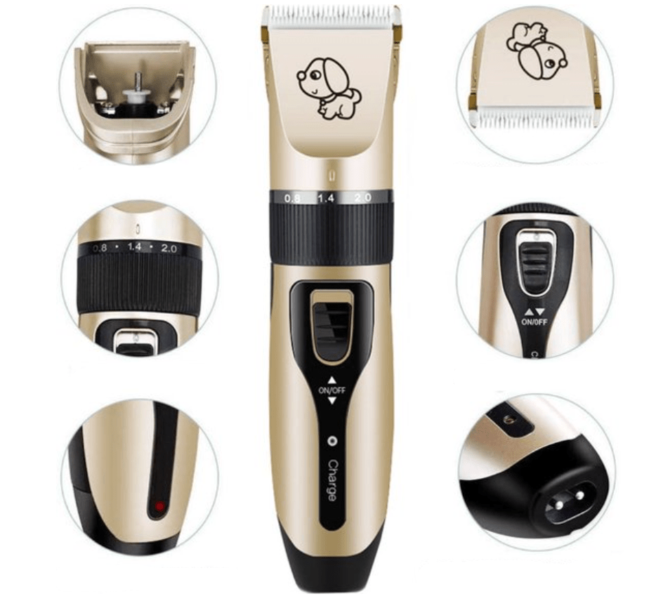 GROOMTECH – Professional Dog Trimmer with Adjustable Speeds & Brush