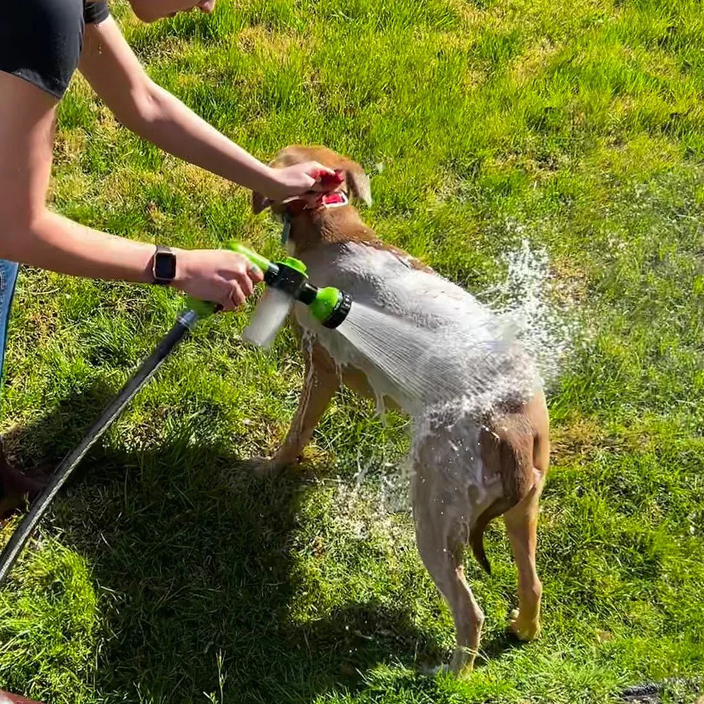 PetWash 360° – High-Pressure Dog Bath Spray with 3 Modes & Water Control