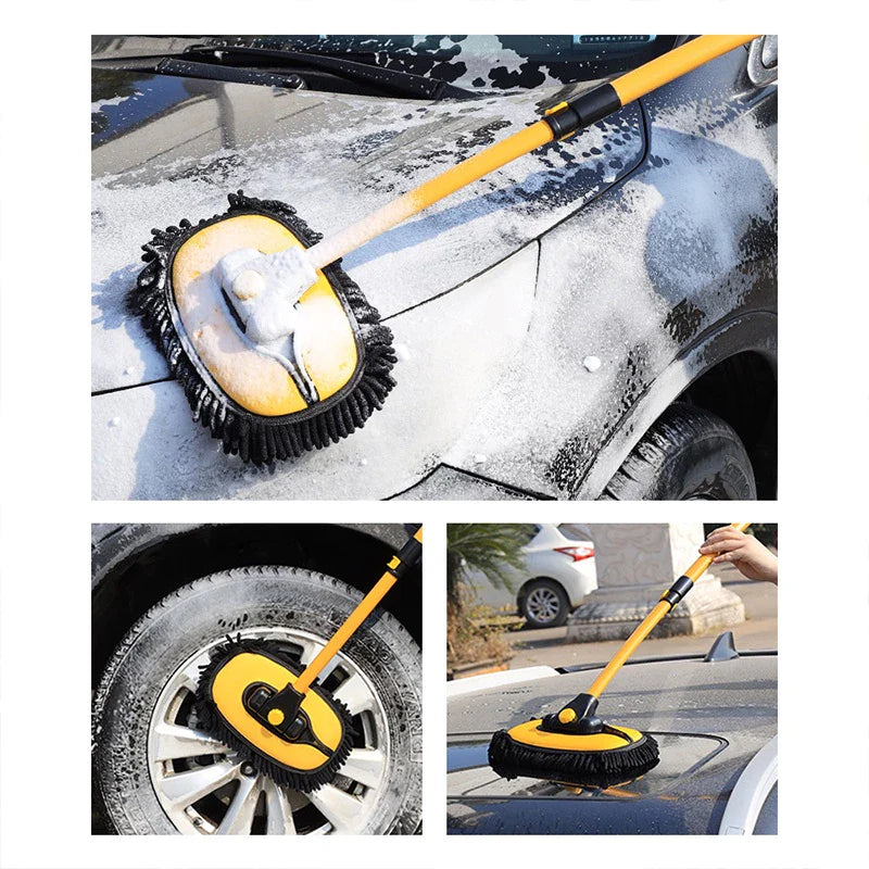 Car Wash Mop – Adjustable, Scratch-Free Cleaning Tool for Cars, Windows &amp; More