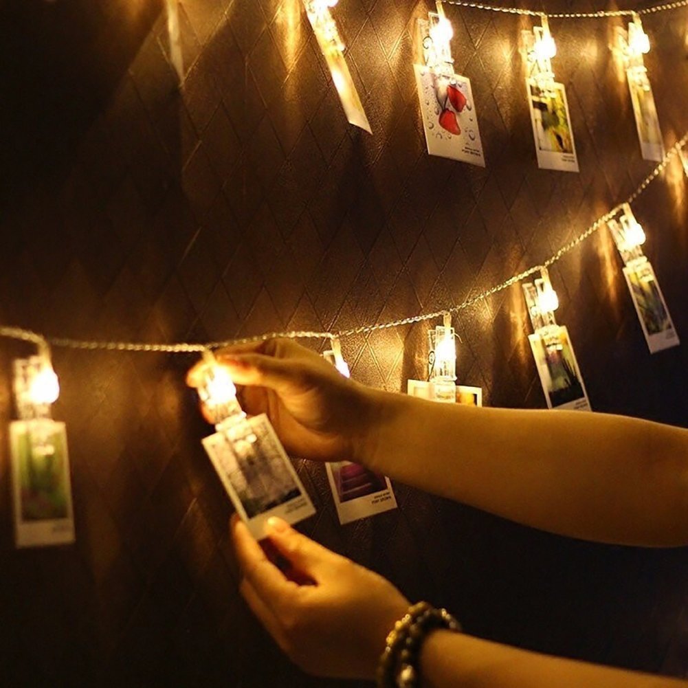 Photo Clips LED Fairy String Lights for Pictures