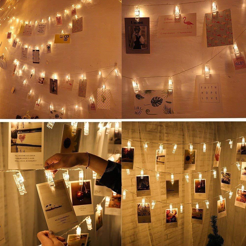 Photo Clips LED Fairy String Lights for Pictures