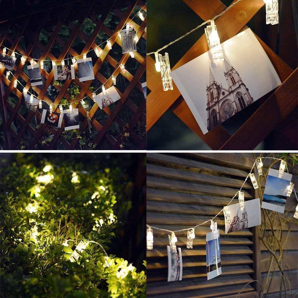 Photo Clips LED Fairy String Lights for Pictures