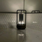 Wireless Lantern Lamp with Crystal Shade