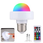 RoyaleGlow rechargeable LED bulb - remote control, touch controlled, multicolor