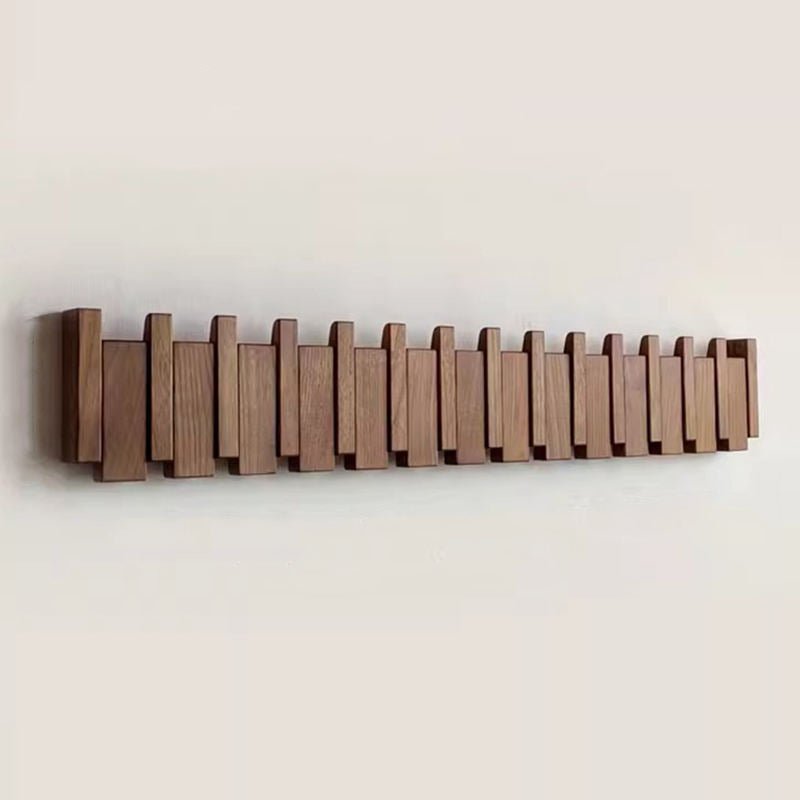 WOODSONATA – Handmade Wooden Wall Coat Rack in Piano Style