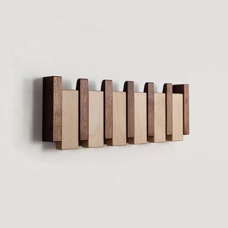 WOODSONATA – Handmade Wooden Wall Coat Rack in Piano Style