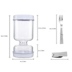 Practical jar with water sieve