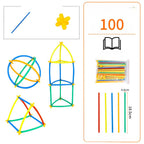 Creative rod construction set for children