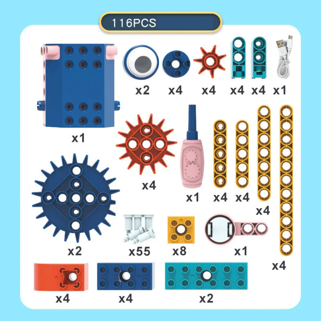 Science and Education Building Blocks with Motor