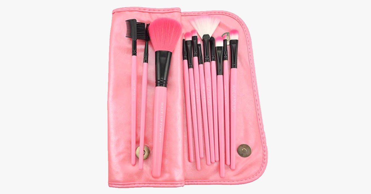 12-piece Pink Glory Brush Set