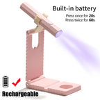 Rechargeable UV Nail Lamp with Portable Holder