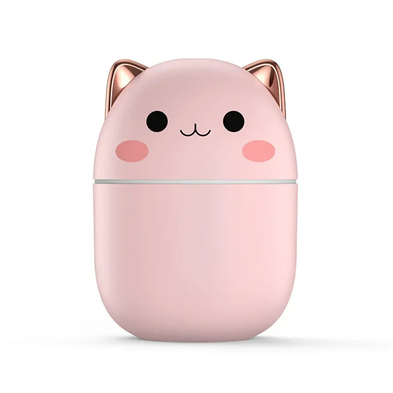 Cute Cat Room Humidifier and Aroma Oil Diffuser