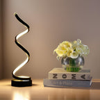 Modern LED table lamp with touch control and warm light