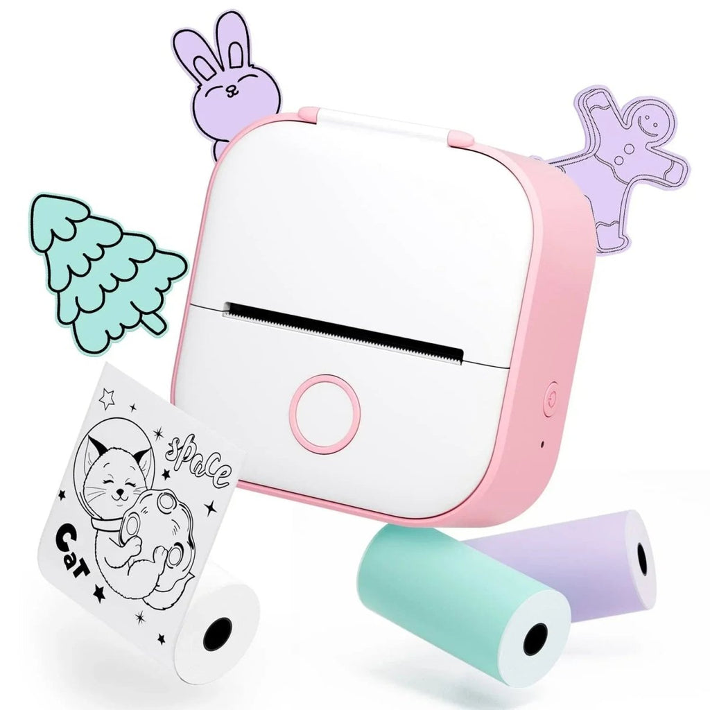 PrintAura Mini Pocket Printer | Portable inkless thermal printer for photos, notes, and documents